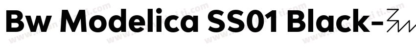 Bw Modelica SS01 Black字体转换